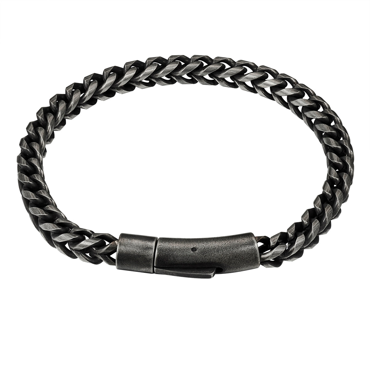 Armband Edelstahl gunmetal