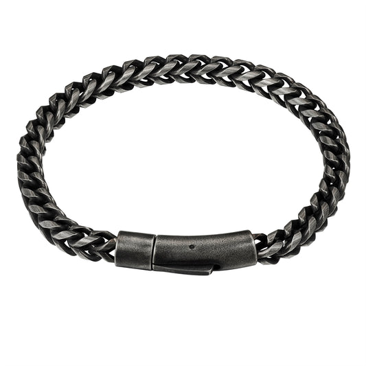 Armband Edelstahl gunmetal