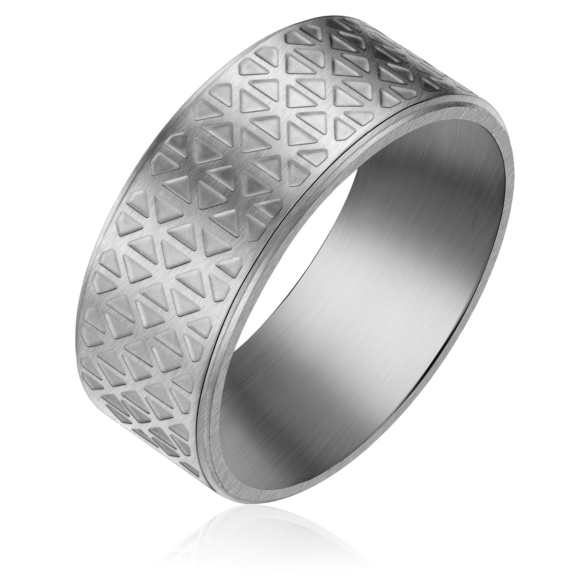 Ring Edelstahl gunmetal