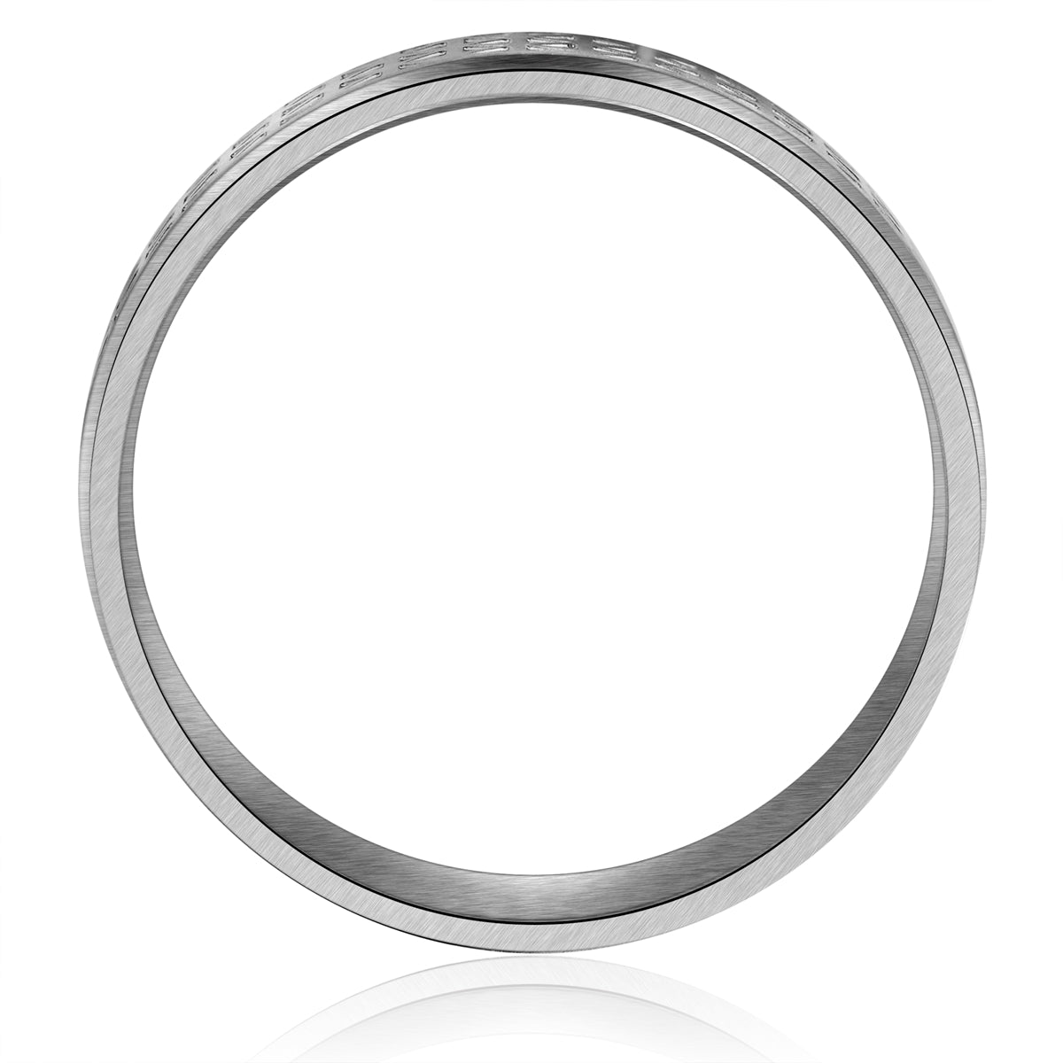 Ring Edelstahl gunmetal